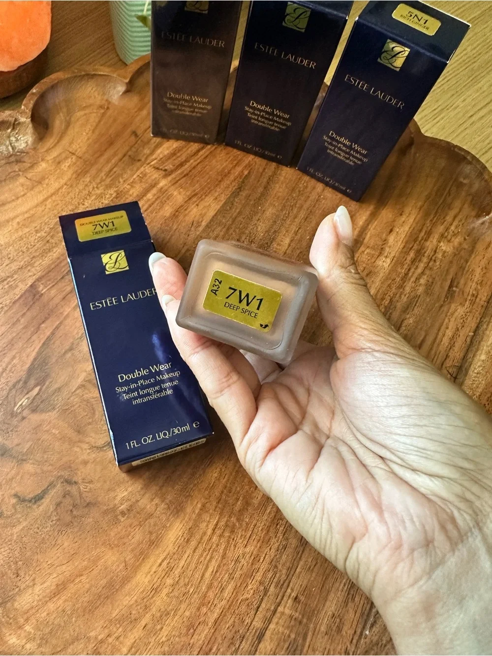 7W1 NEW Estee Lauder Double Wear Stay In Place Foundation - Deep Spice
